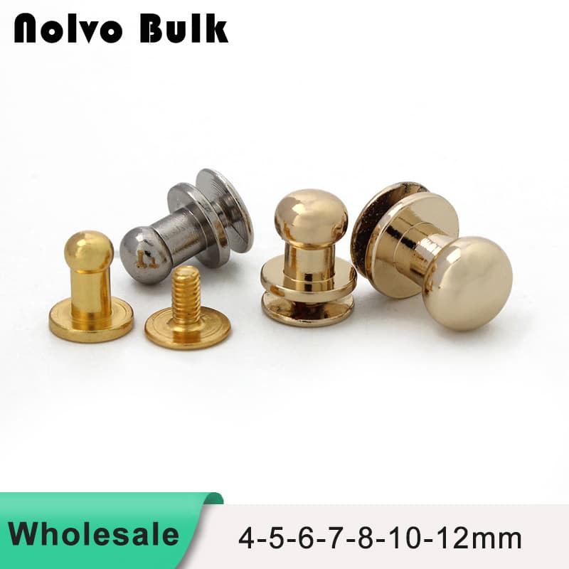 Round Head Solid Brass Nail Rivets- Wholesale & Custom Options | Fast Shipping jd05th