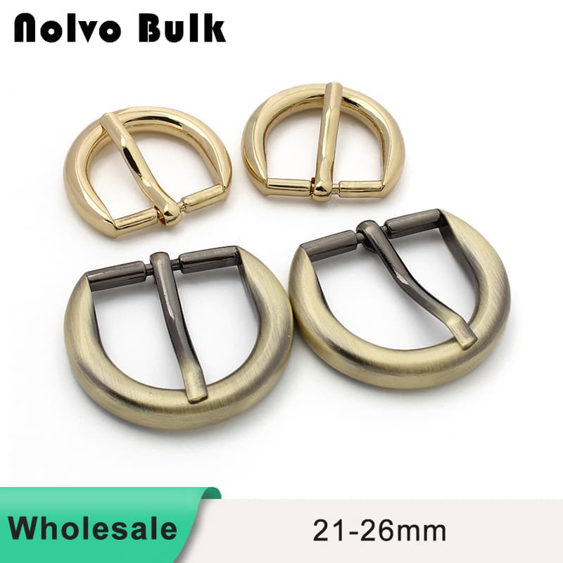 3/4 inch 1 Inch Semi-circular Round Simple Belt Buckles- Wholesale & Custom Options | Fast Shipping zk050