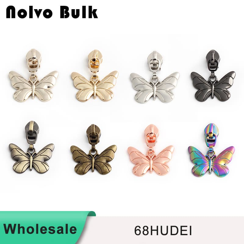 Butterfly #5 nylon Zipper Pull - Wholesale & Custom Options | Fast Shipping 68hudei