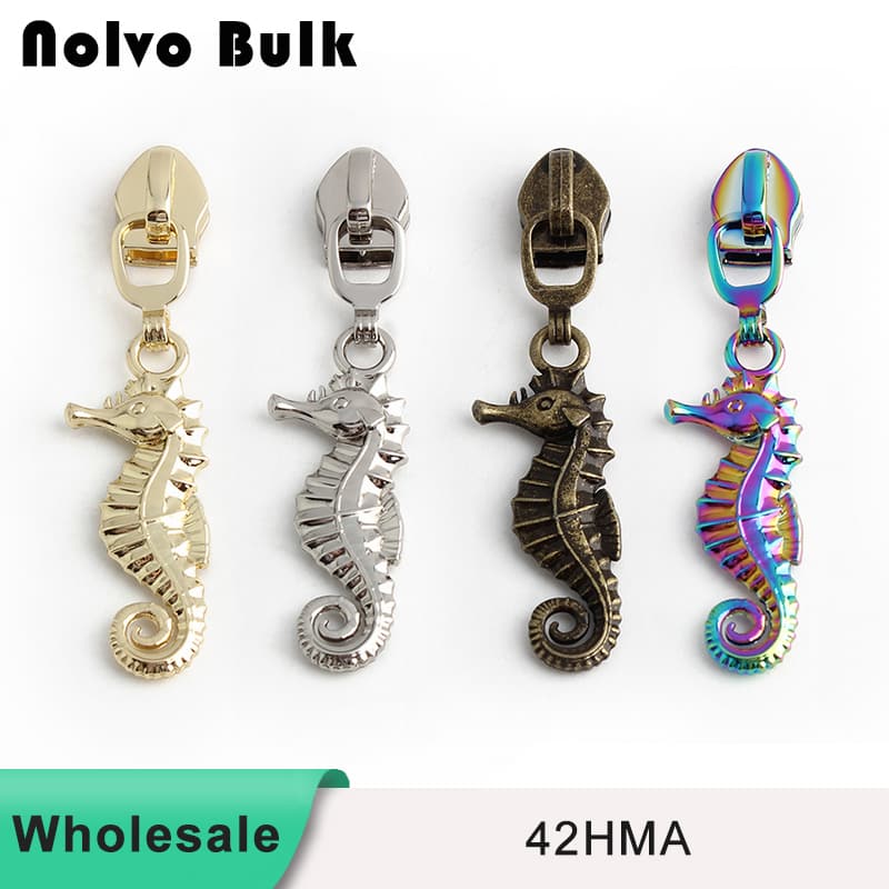 Seahorse #5 nylon Zipper Pull - Wholesale & Custom Options | Fast Shipping 42hma