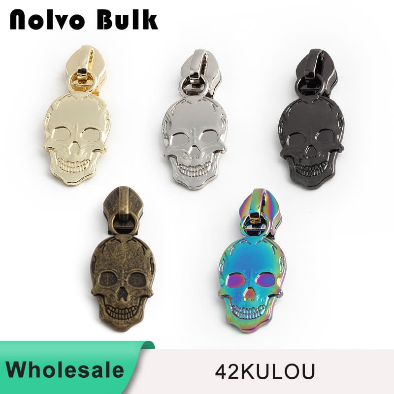 Skull #5 nylon Zipper Pull - Wholesale & Custom Options | Fast Shipping 42kulou