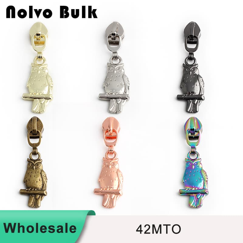 Owl #5 nylon Zipper Pull - Wholesale & Custom Options | Fast Shipping 42mto