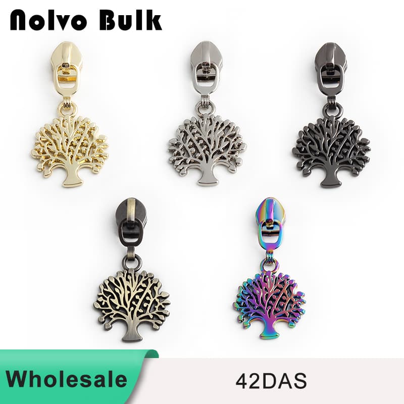 Lush Tree #5 nylon Zipper Pull - Wholesale & Custom Options | Fast Shipping 42das