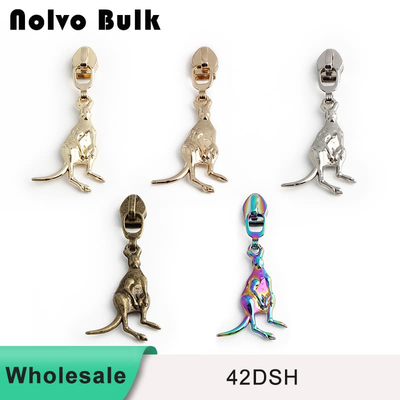 Kangaroo & Babies #5 nylon Zipper Pull - Wholesale & Custom Options | Fast Shipping 42dsh